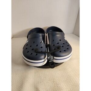 Crocs Crocband II Clog W 7 M 9 Clogs Sandal Navy Blue Slip On NWT Authentic